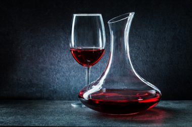 limpiar decantador de vino