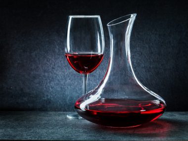 limpiar decantador de vino